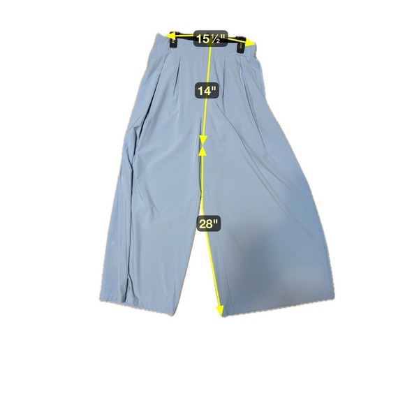 NWT Halara Clean Girl Pleated Wide Leg Pants Womens Size Large Coastal Chic - Picture 6 of 7